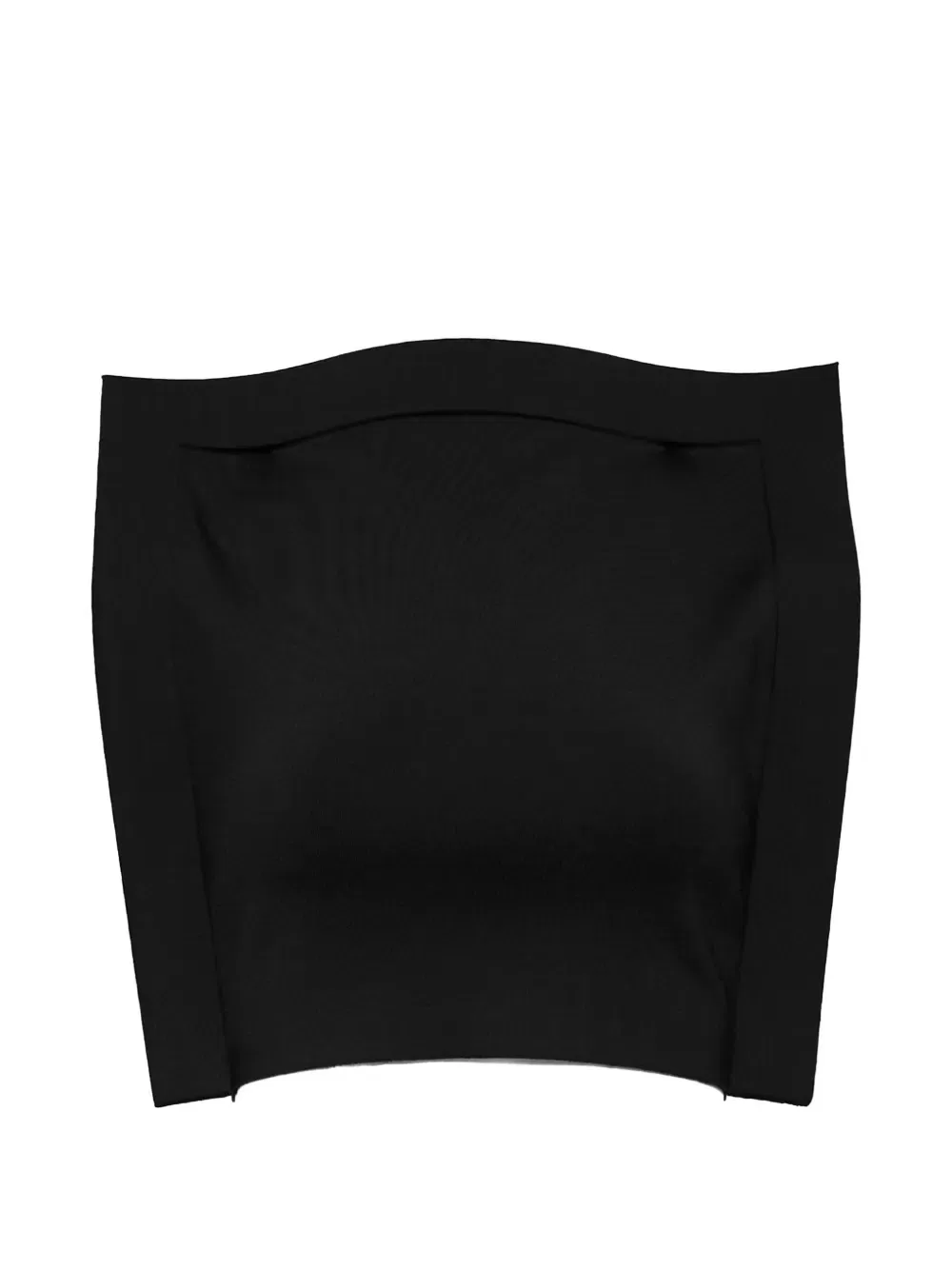 Укороченный топ без бретелей Alexander Wang, черный