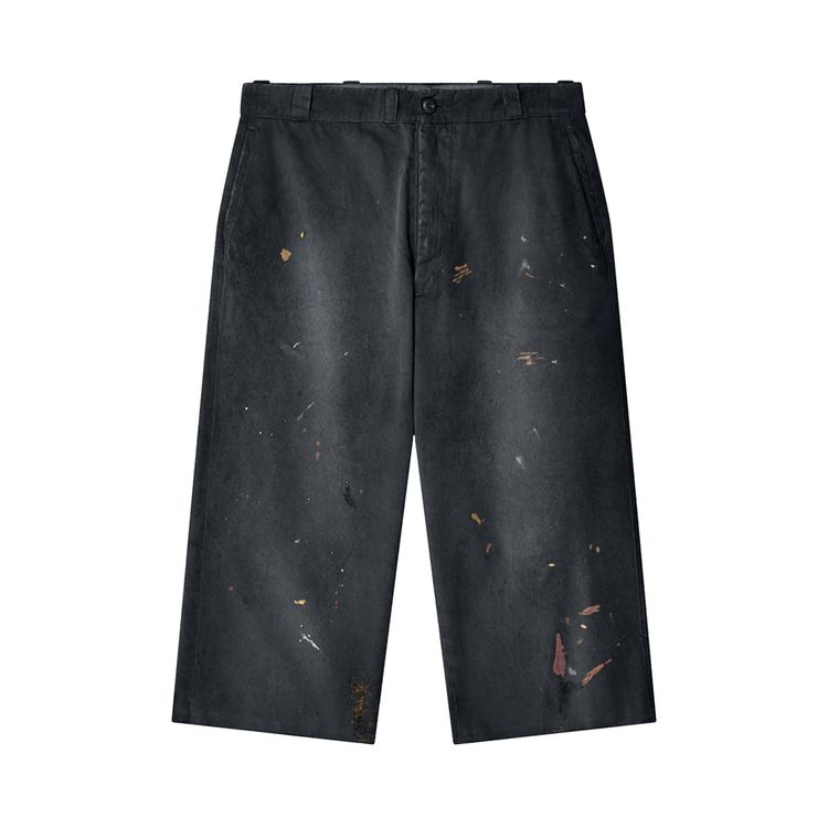 

Шорты MM6 Maison Margiela Gabardine Shorts 'Black', черный