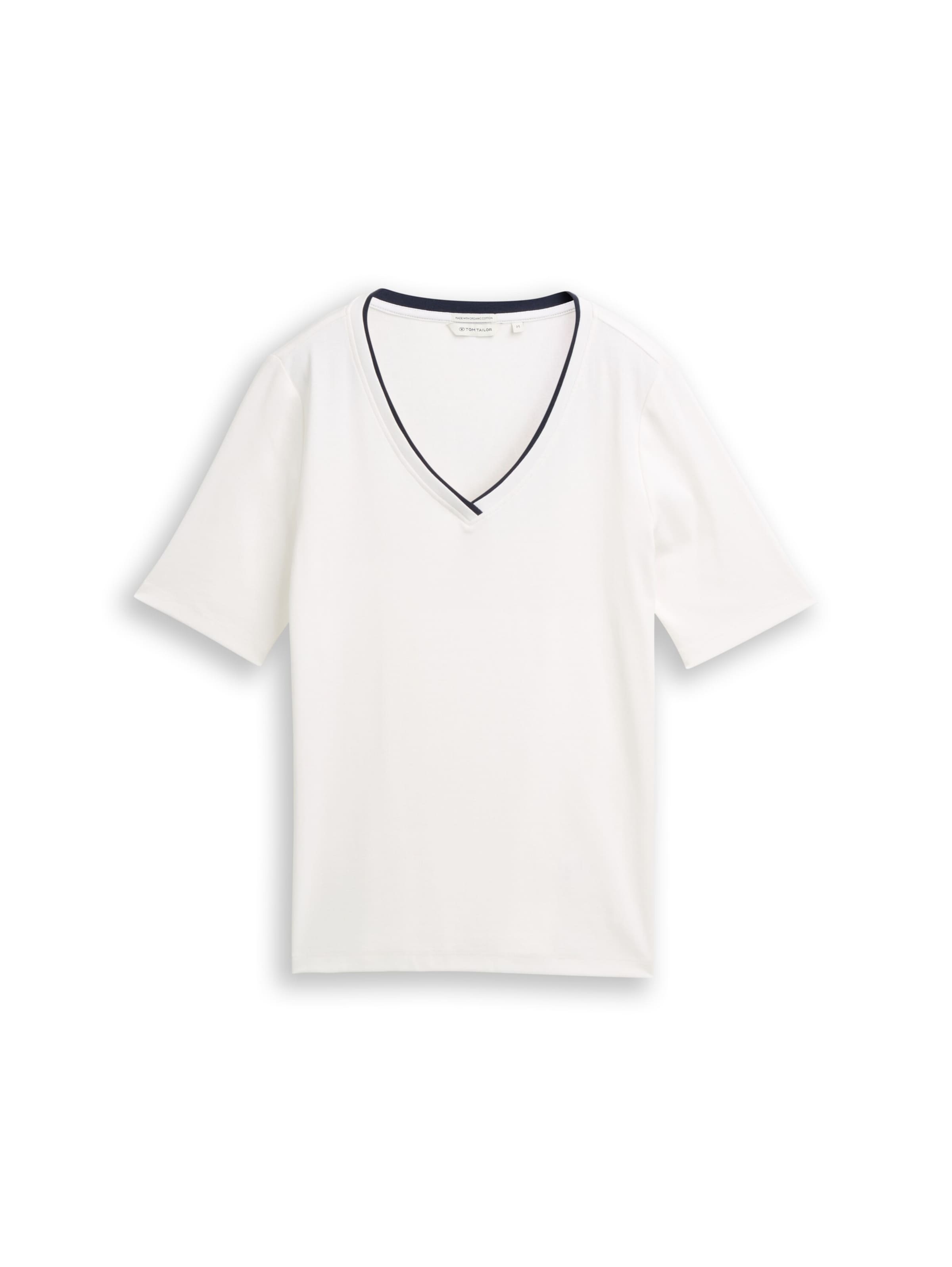 

TOM TAILOR Футболка в белом цвете