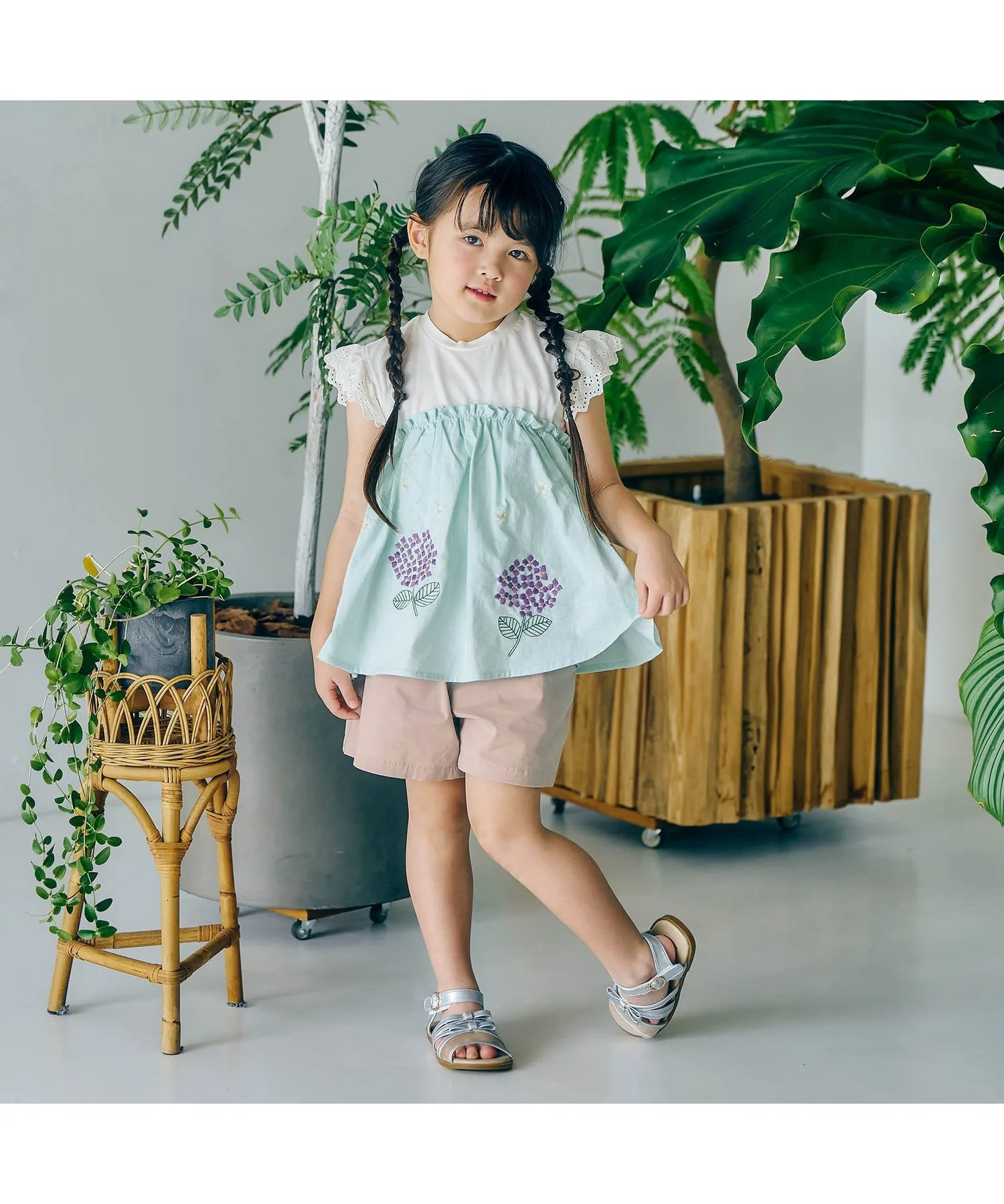 Шорты с карманом и лентами Pocket Ribon Shorts Seraph бежевые — фото 2