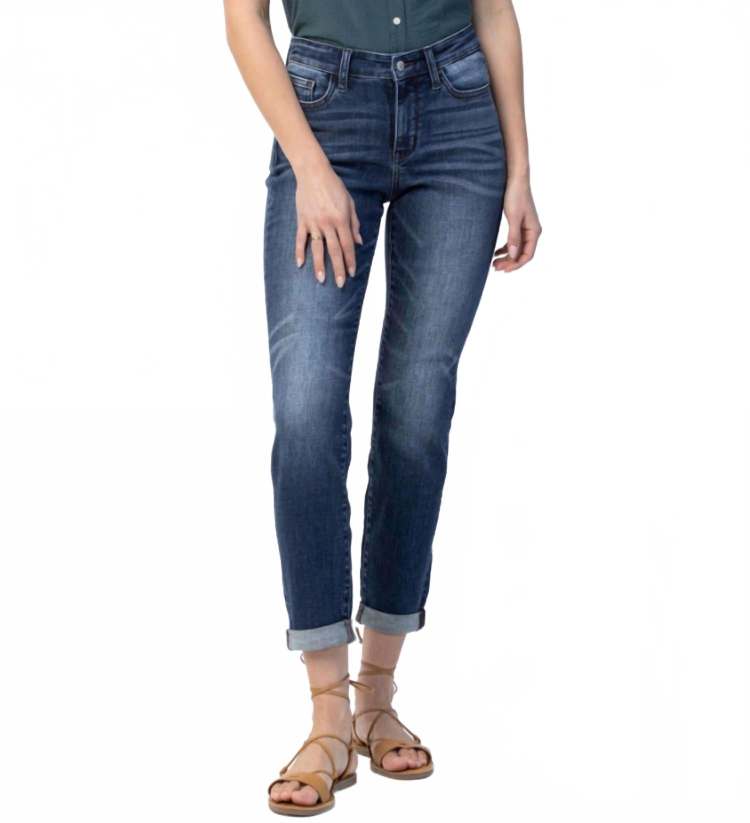 

Стройные джинсы с высокой талией в дениме Judy Blue, Denim