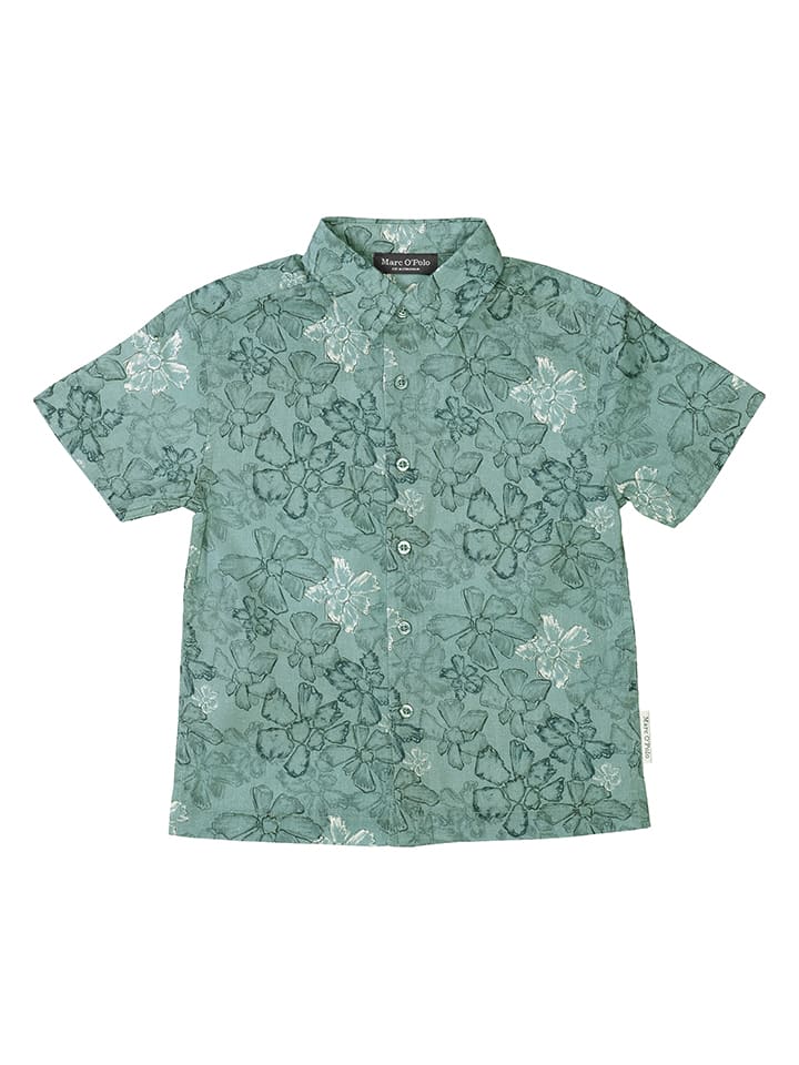 

Рубашка Marc O'Polo Junior, бирюзовый