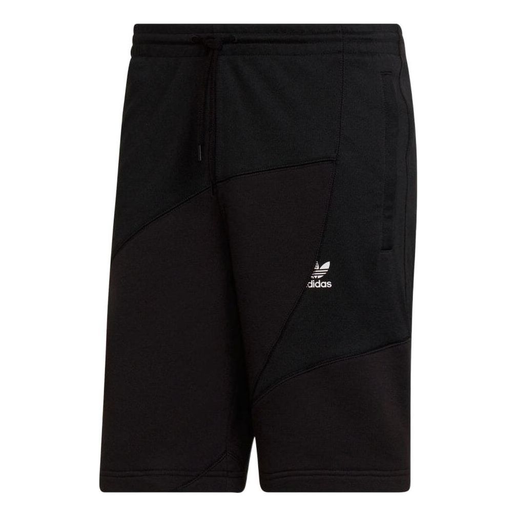 

Шорты Men's adidas originals Logo Printing Splicing Casual Shorts Black HG1442