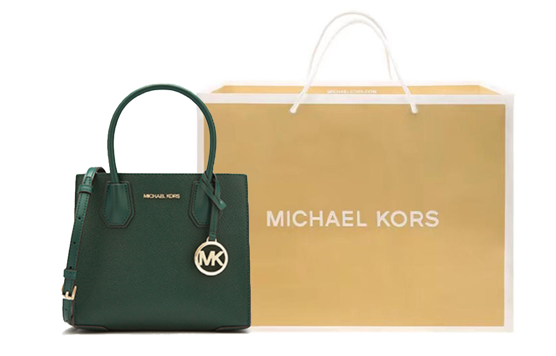 

MICHAEL KORS Кожаный багажник Мерсер Сумка через плечо Кроссбоди Трампетс Женская Джаспер