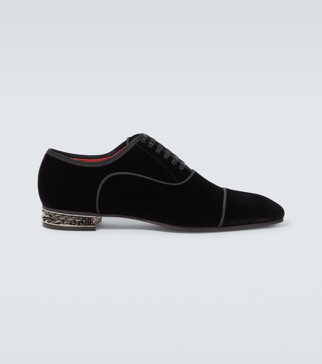 

Бархатные оксфордские туфли Greggyrocks Christian Louboutin, цвет black/lin loubi