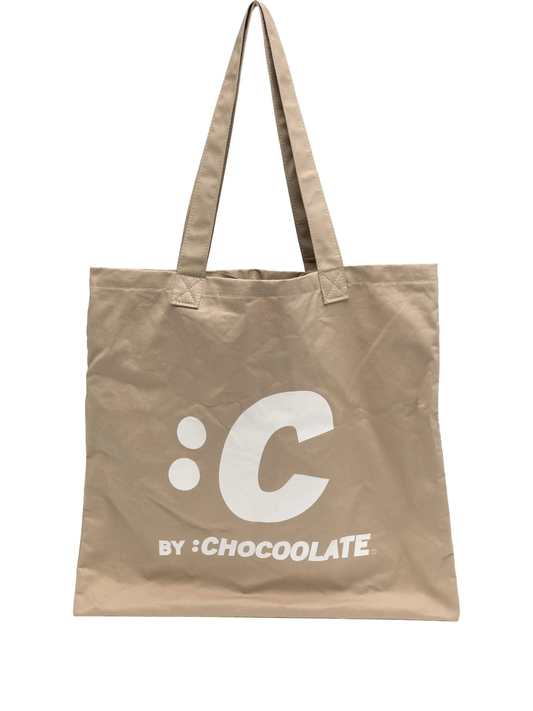

Сумка-тоут с графичным принтом Chocoolate, бежевый