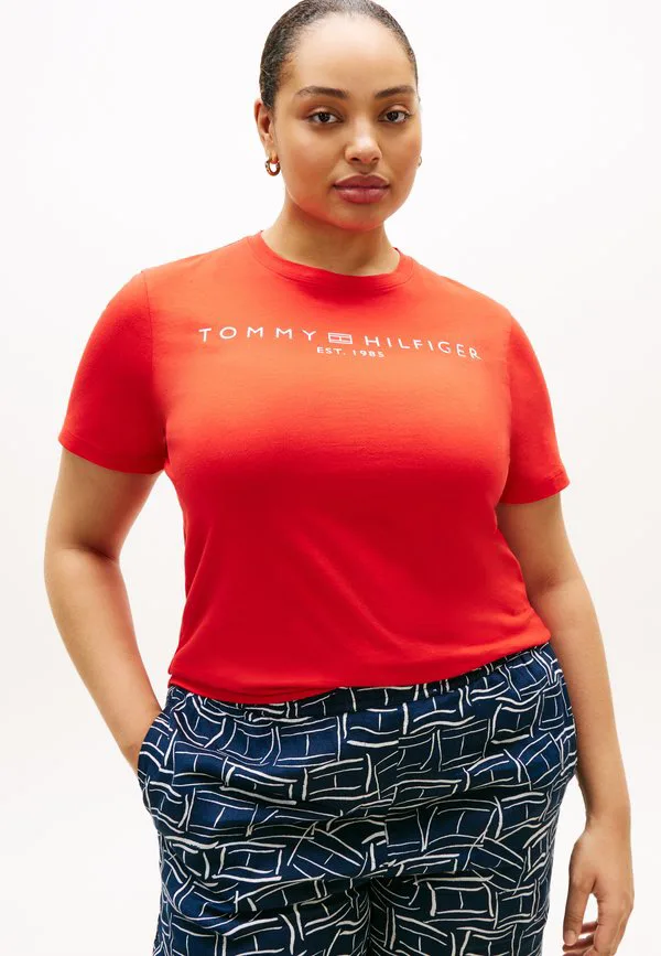 Футболка с круглым вырезом и логотипом curve Tommy Hilfiger Curve, Fireworks