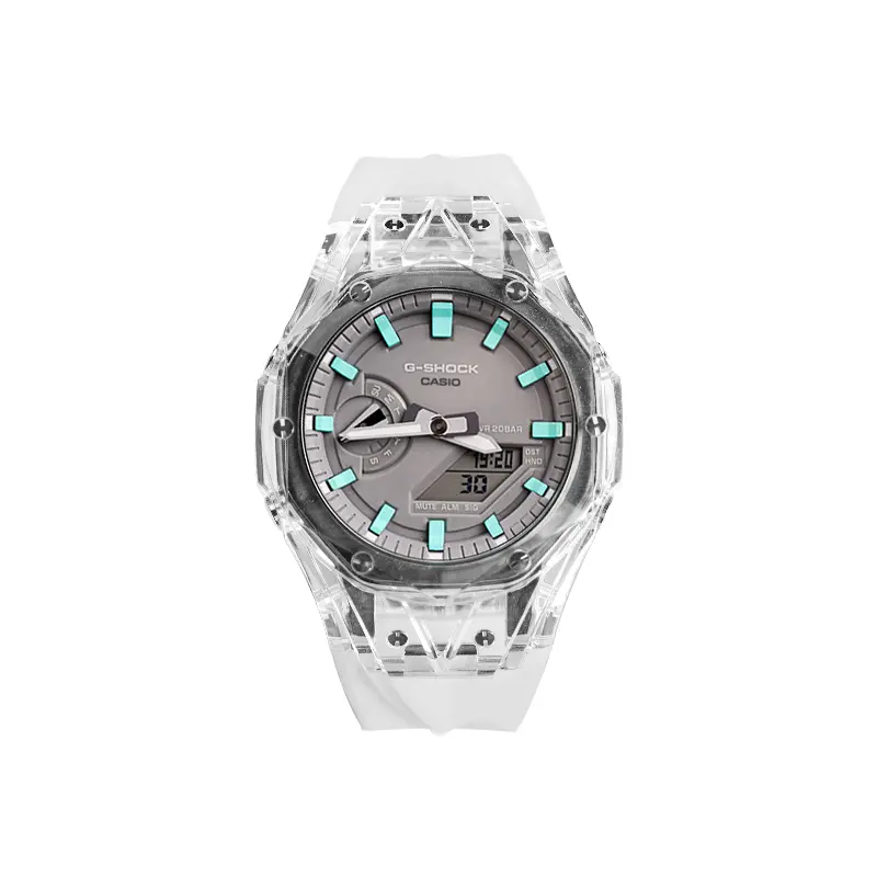 

CASIO Часы Unisex 48.5mm Gray Watch, Glacier Era, Hublot White