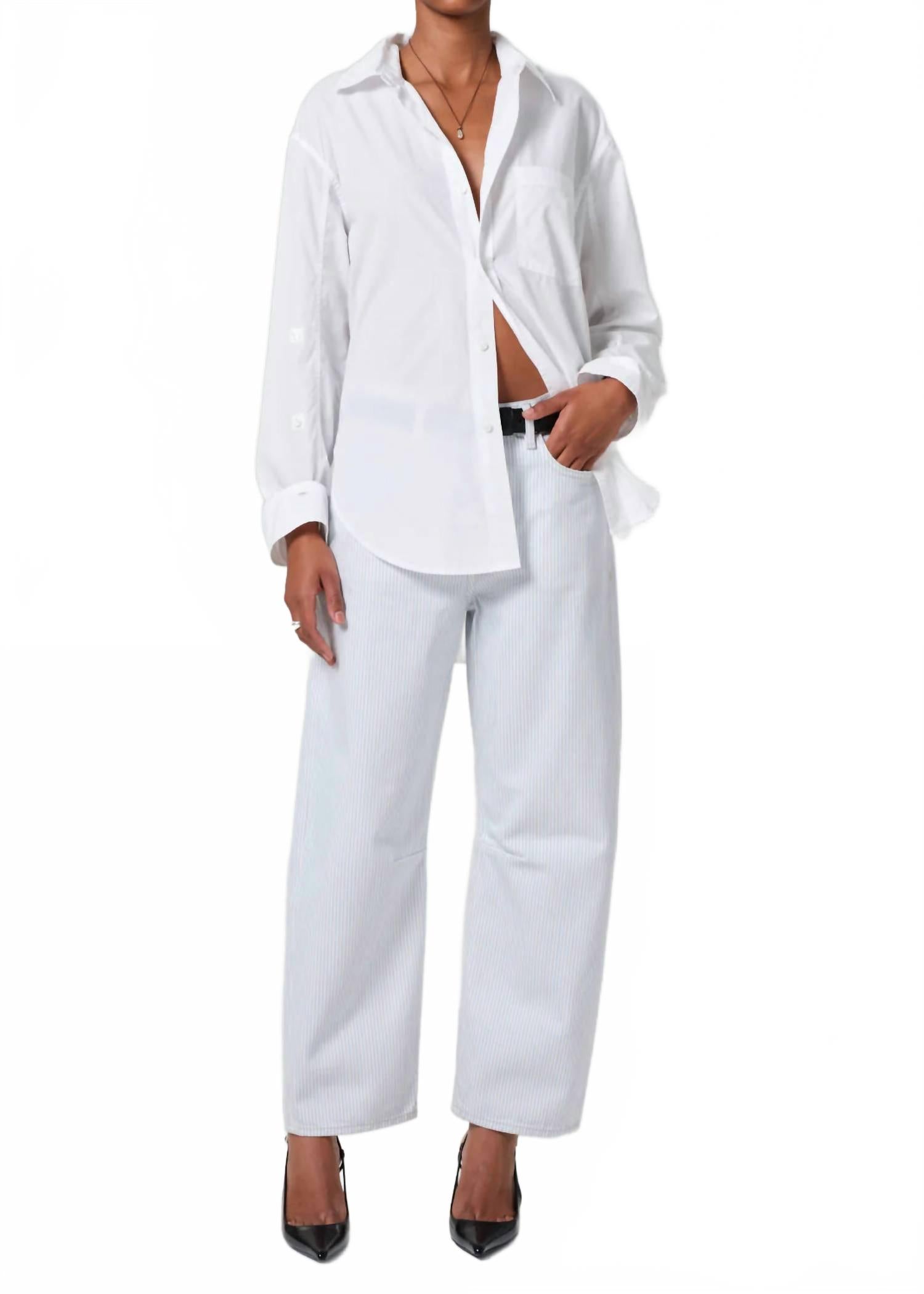 

Miro Rework Relaxed Джинсы в морскую полоску Citizens of Humanity, Marine Stripe