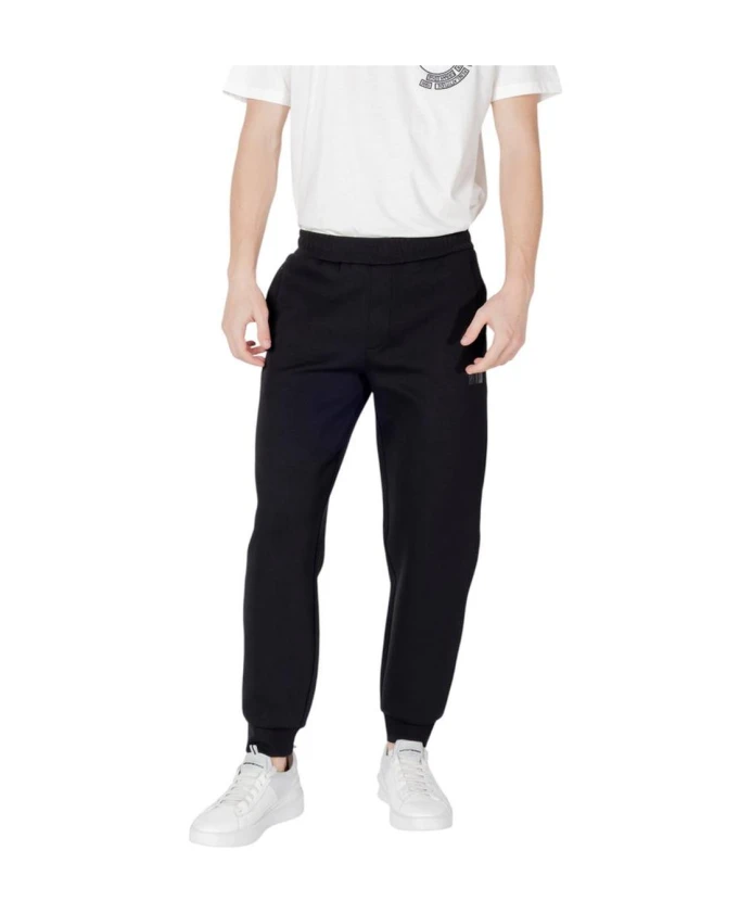 

Черные хлопковые спортивные брюки для мужчин Armani Exchange, черный