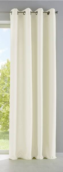 

Штора Gardinenbox Ösen Leinen Optik Grobfaser, 140x145x1 см, кремовый