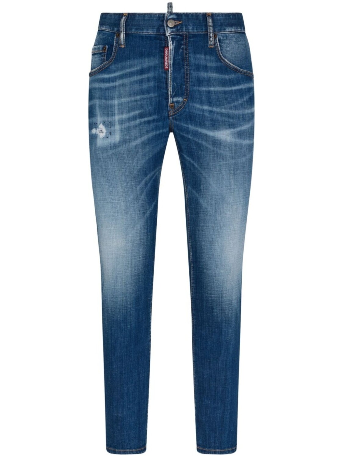 

Dsquared2 джинсы скинни с эффектом потертости, синий