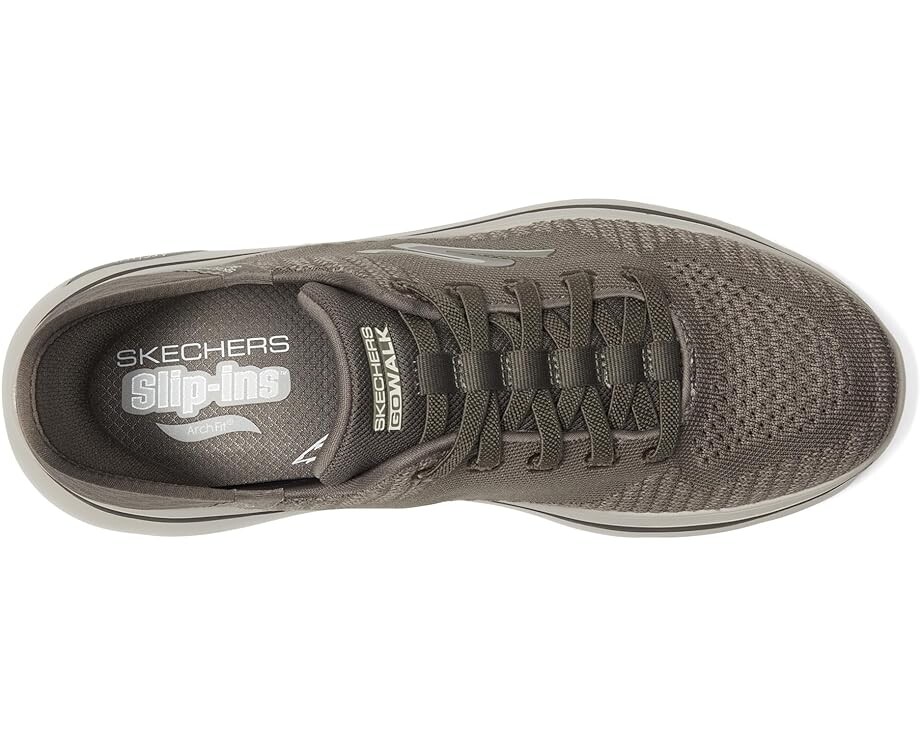 Кроссовки SKECHERS Performance Go Walk Arch Fit 2.0 - Grand Hands Free Slip-Ins, тауп — фото 2