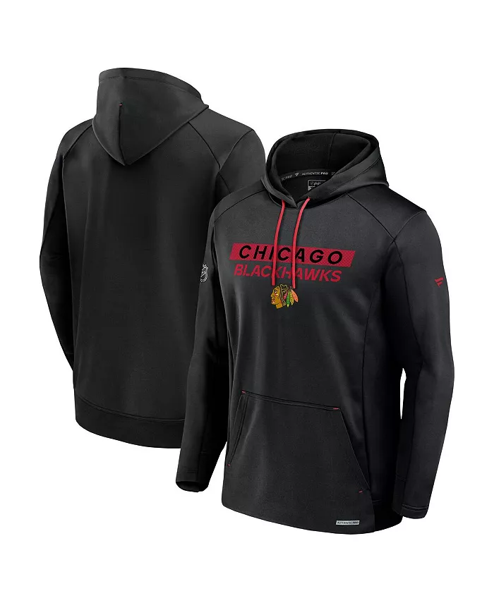 

Мужская черная толстовка с капюшоном Chicago Blackhawks Authentic Pro Rink Fleece Pullover Hoodie Fanatics