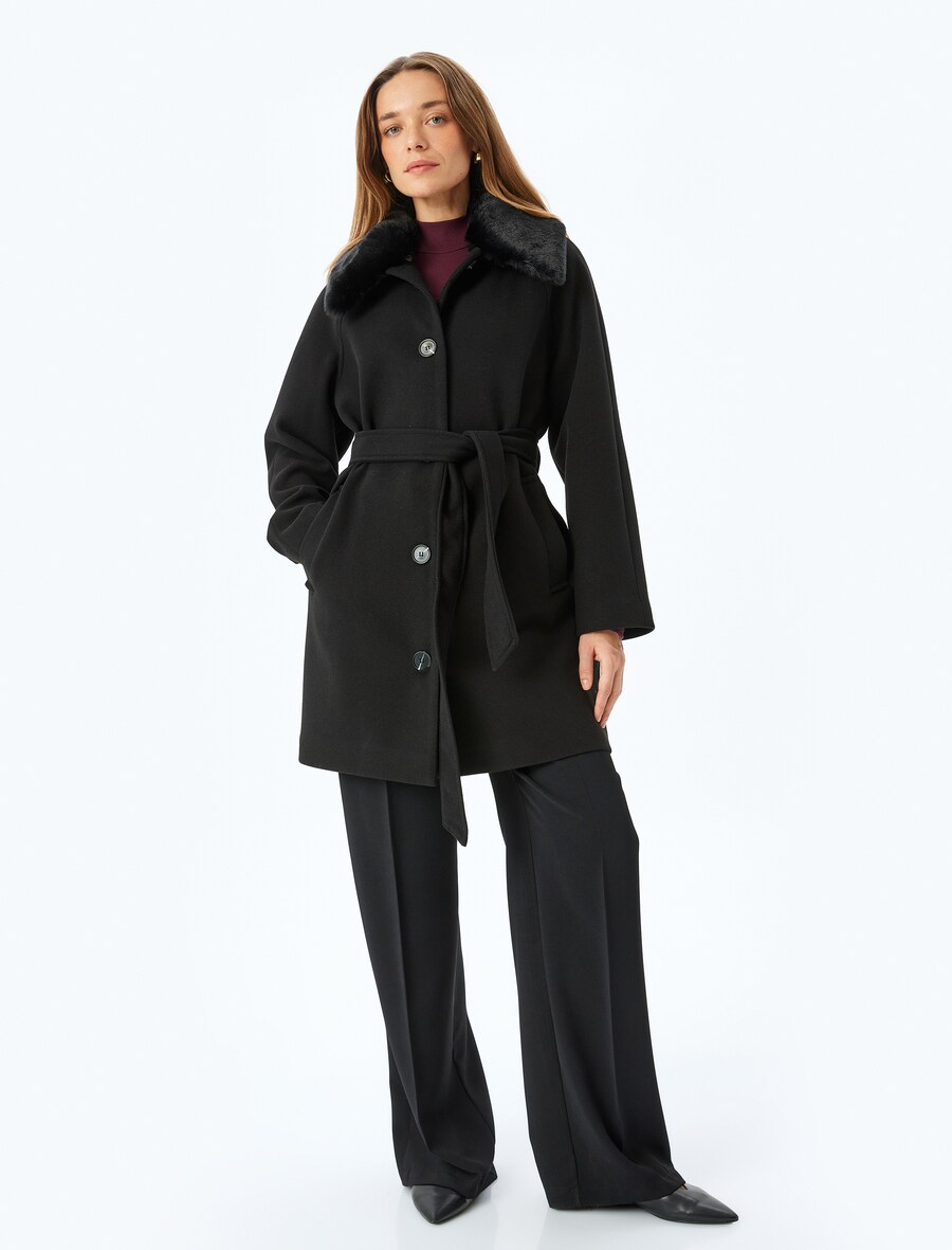 

Демисезонное пальто Koton, Black