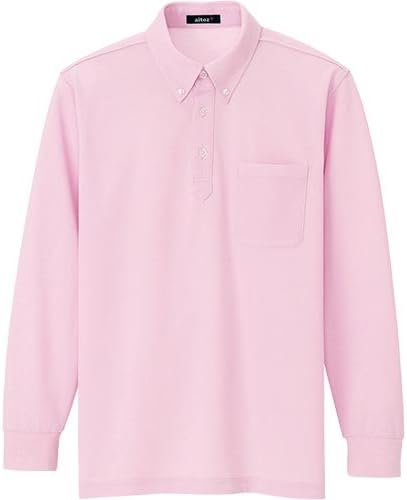 

Рубашка-поло с длинными рукавами и пуговицами (унисекс 7616-060 (розовый) LL) Aitoz