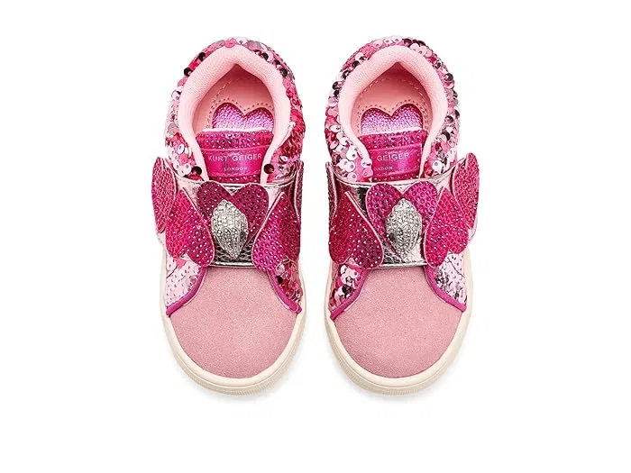Кроссовки Mini Laney Heart Strap Kurt Geiger London Kids, Pink — фото 3