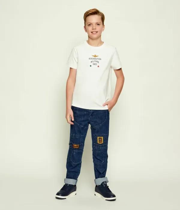 Футболка regular fit Aeronautica Militare, белый — фото 2