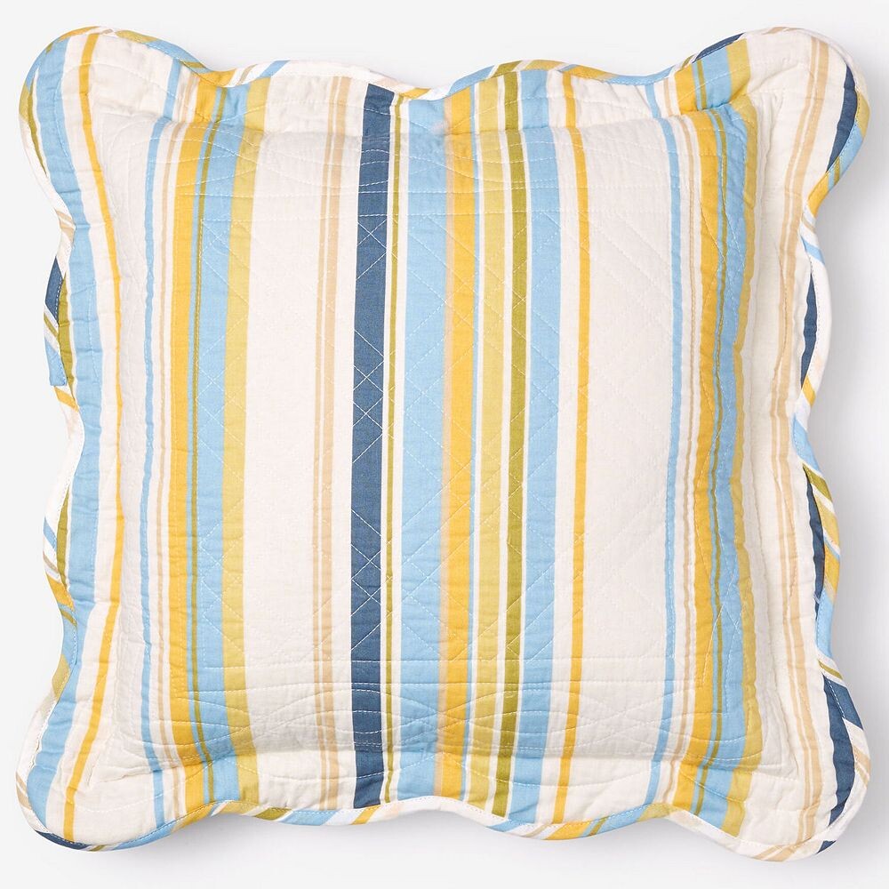 

BrylaneHome Florence 16 Квадратная подушка, цвет Sky Blue Stripe