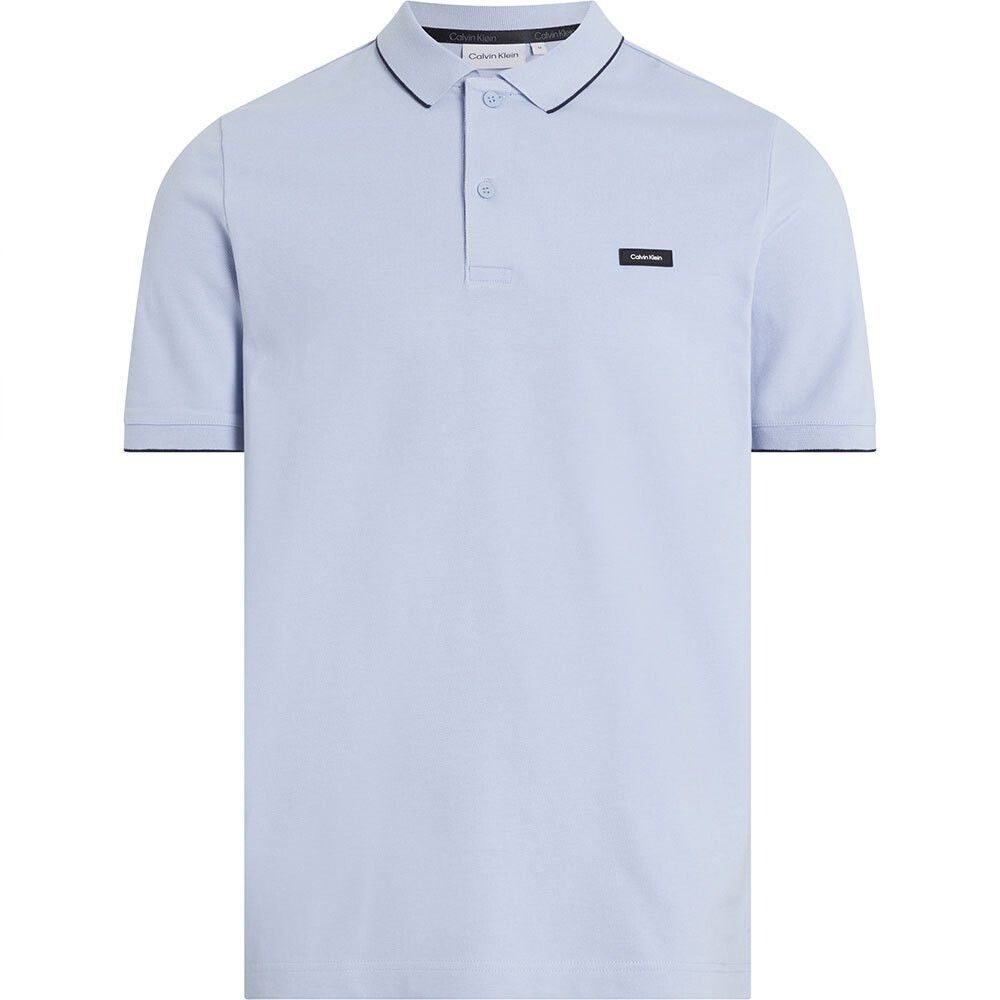 

Поло с коротким рукавом Calvin Klein Stretch Pique Tipping, синий