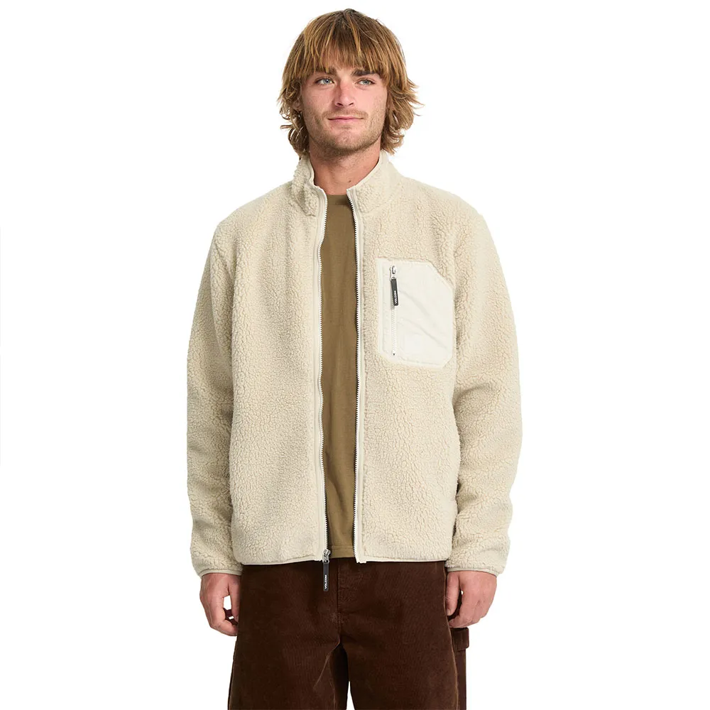 

Толстовка Volcom Muzzer Fuzzar full zip, бежевый
