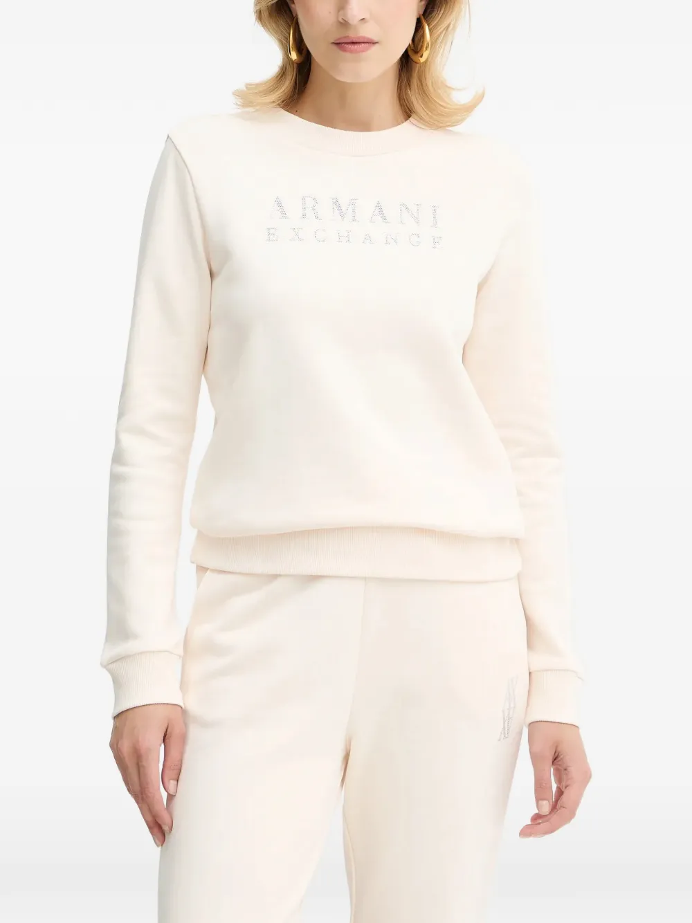 

Свитшот с логотипом Armani Exchange, бежевый