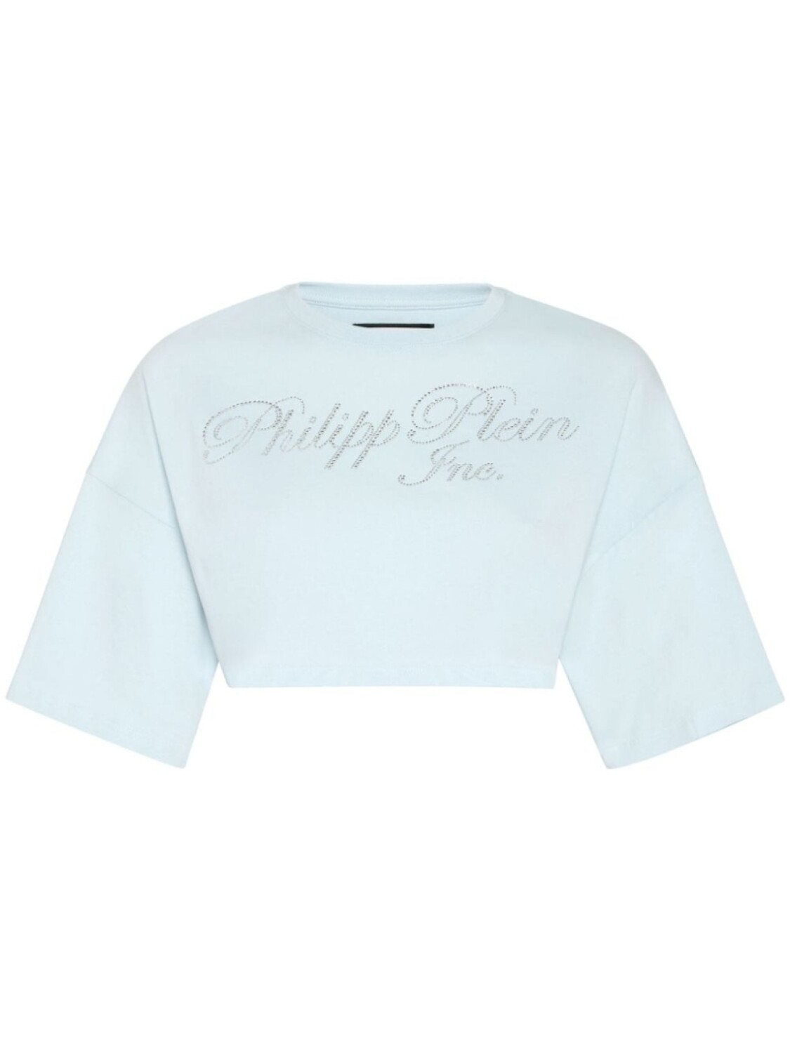 

Philipp Plein футболка с логотипом и кристаллами, синий