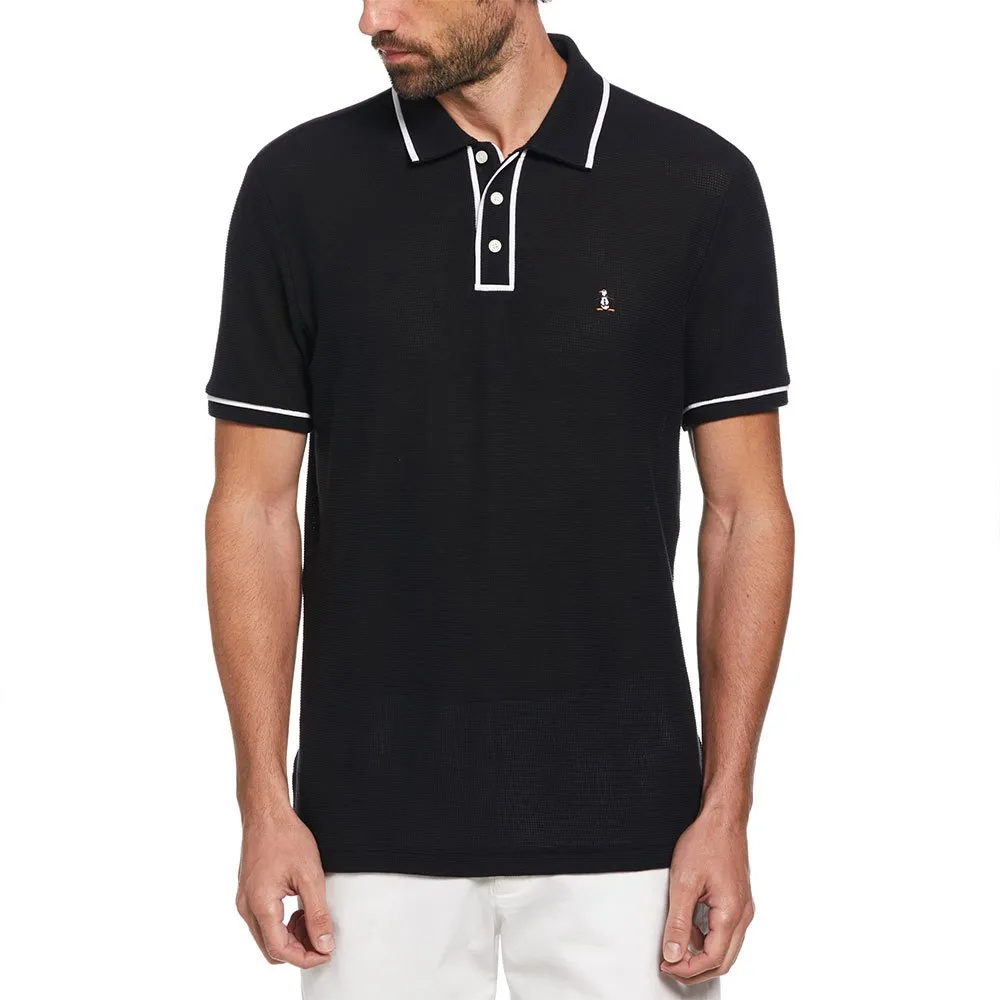 

Поло Original Penguin Organic Cotton Bentley Mesh, черный