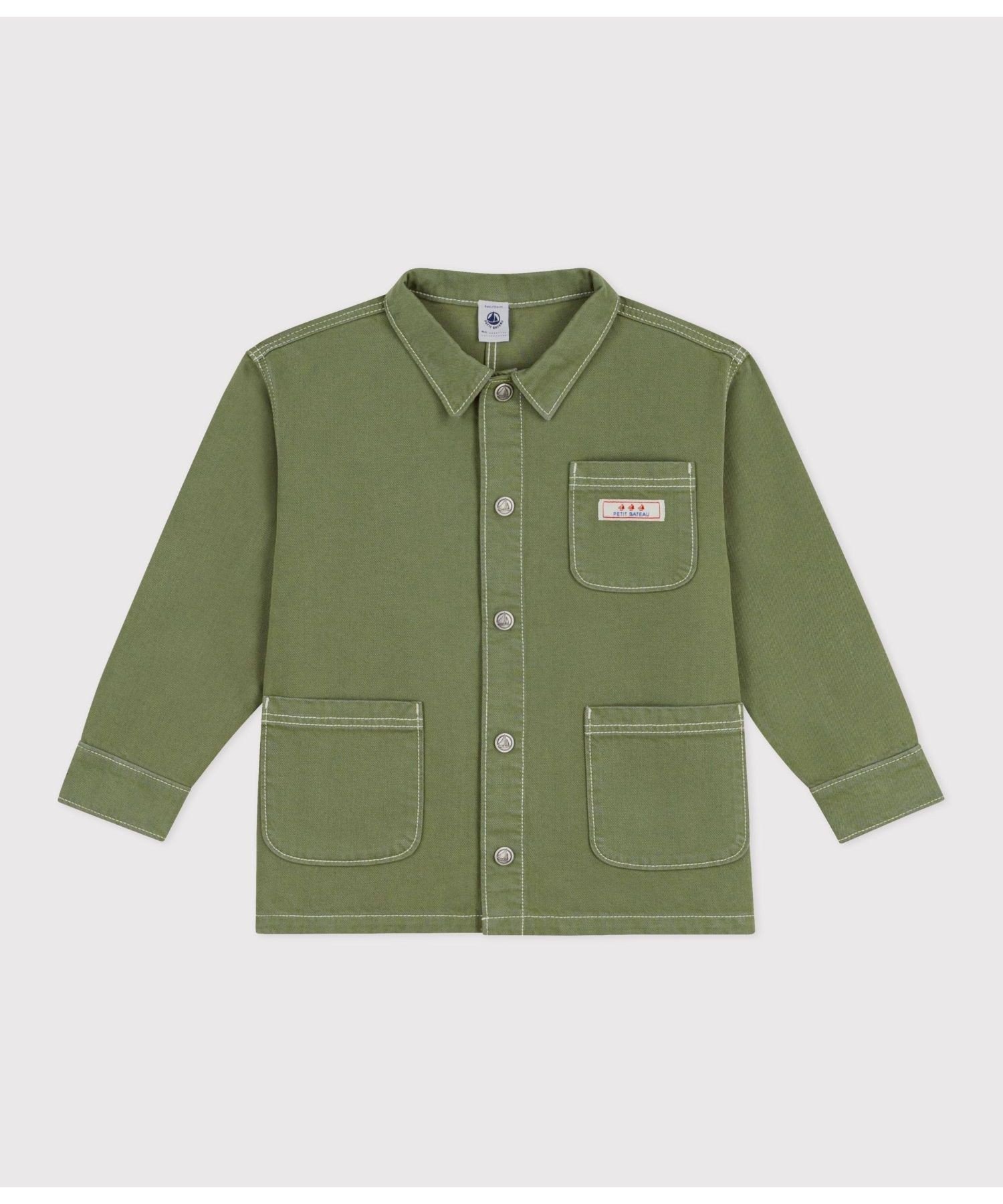 Куртка из хлопка с лиоцеллом PETIT BATEAU, Khaki — фото 3