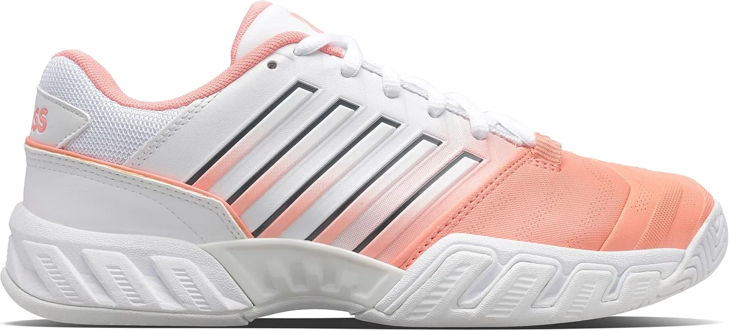 Кроссовки для тенниса K-Swiss Bigshot Light 4, цвет Peach Amber/White/Asphalt