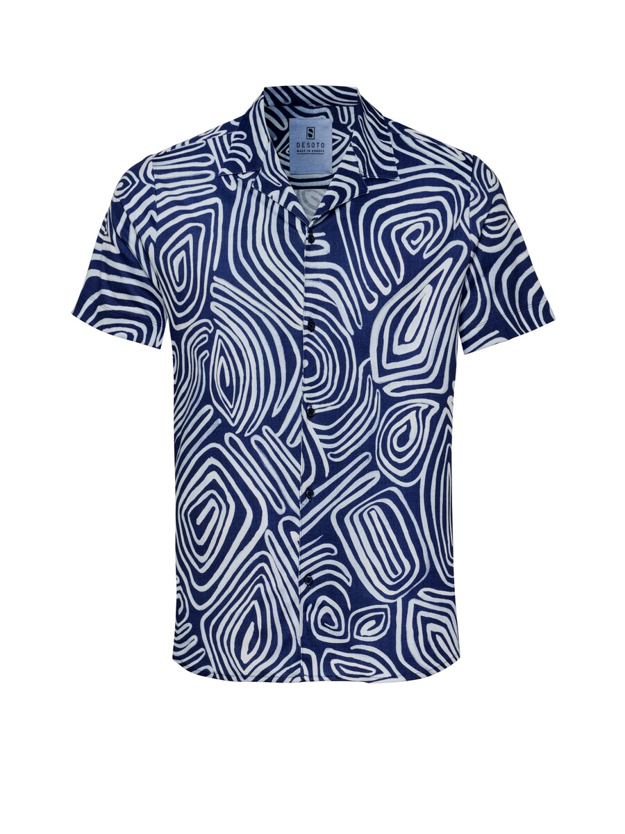 

Рубашка Slim Fit на пуговицах DESOTO, синий/голубой