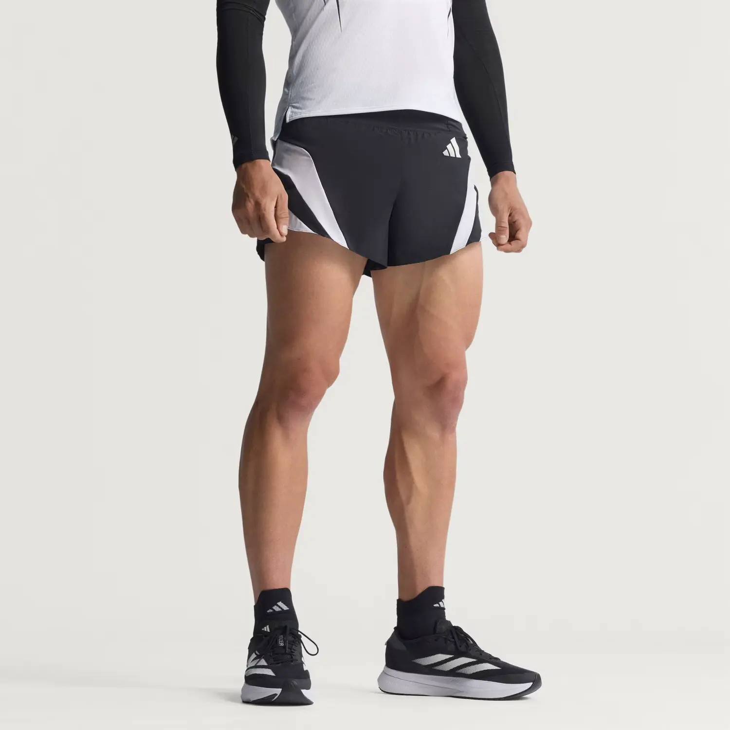 Шорты Free Shipping With AdiClub Adizero Archive Running Gel Short Adidas, черный — фото 2