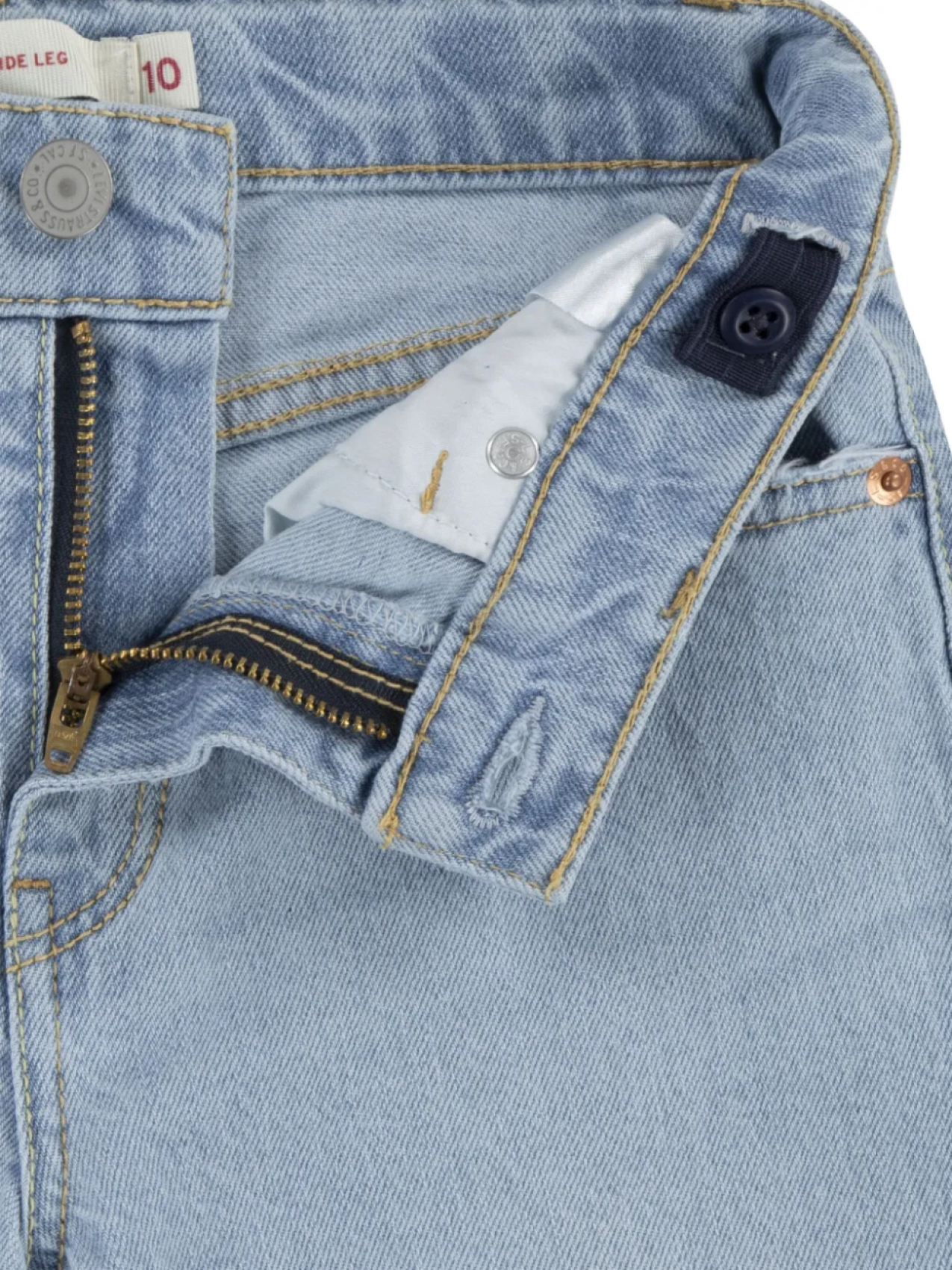 Джинсы Levi's Kids с нашивкой-логотипом, синий — фото 2
