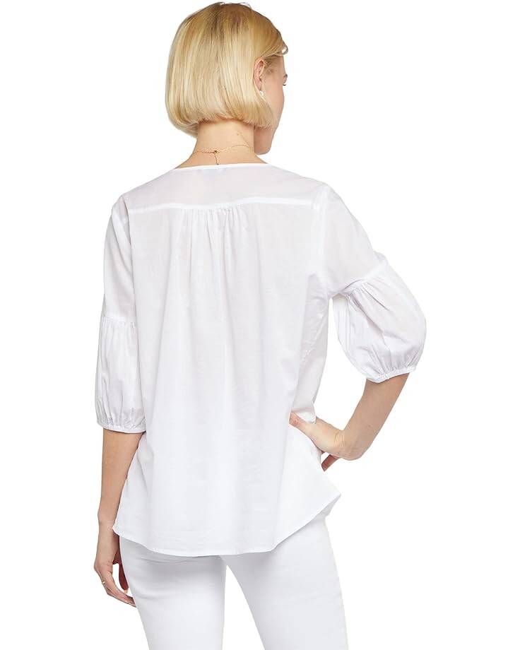 

Блуза NYDJ Short Sleeve Boho Blouse, цвет Optic White