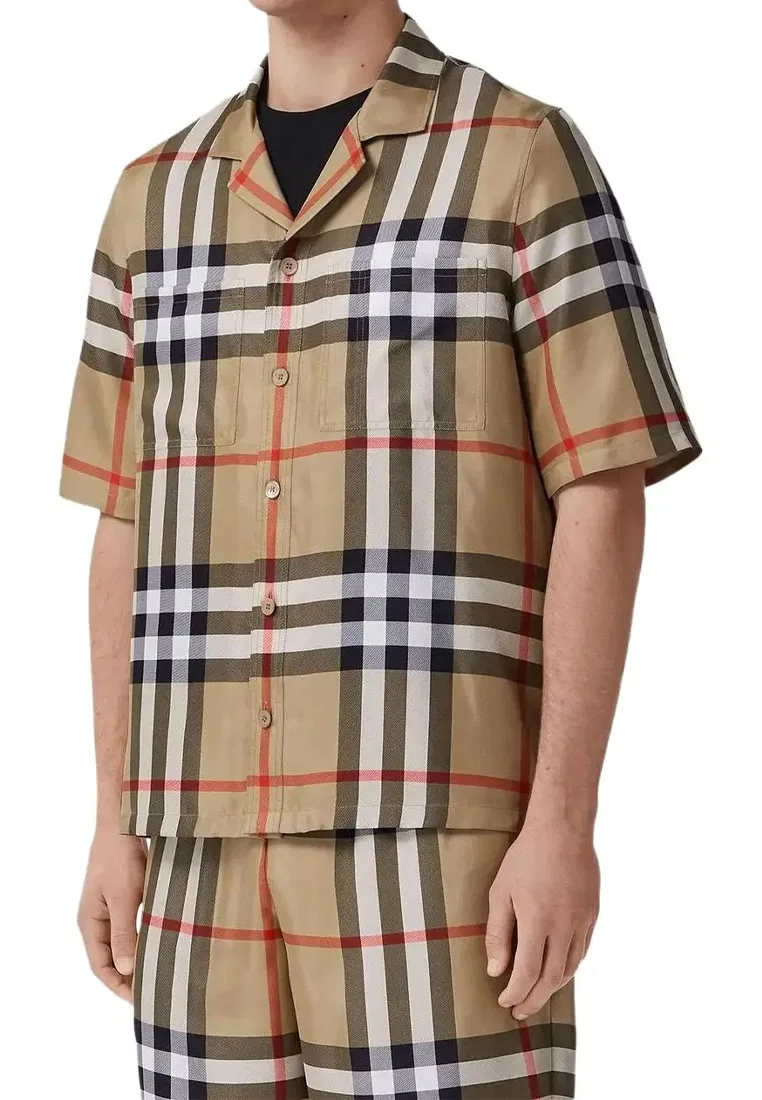Футболка мужская Burberry с коротким рукавом, хаки — фото 2