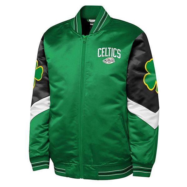 Молодежная зеленая куртка boston celtics throw it back heavyweight на молнии Mitchell & Ness — фото 3