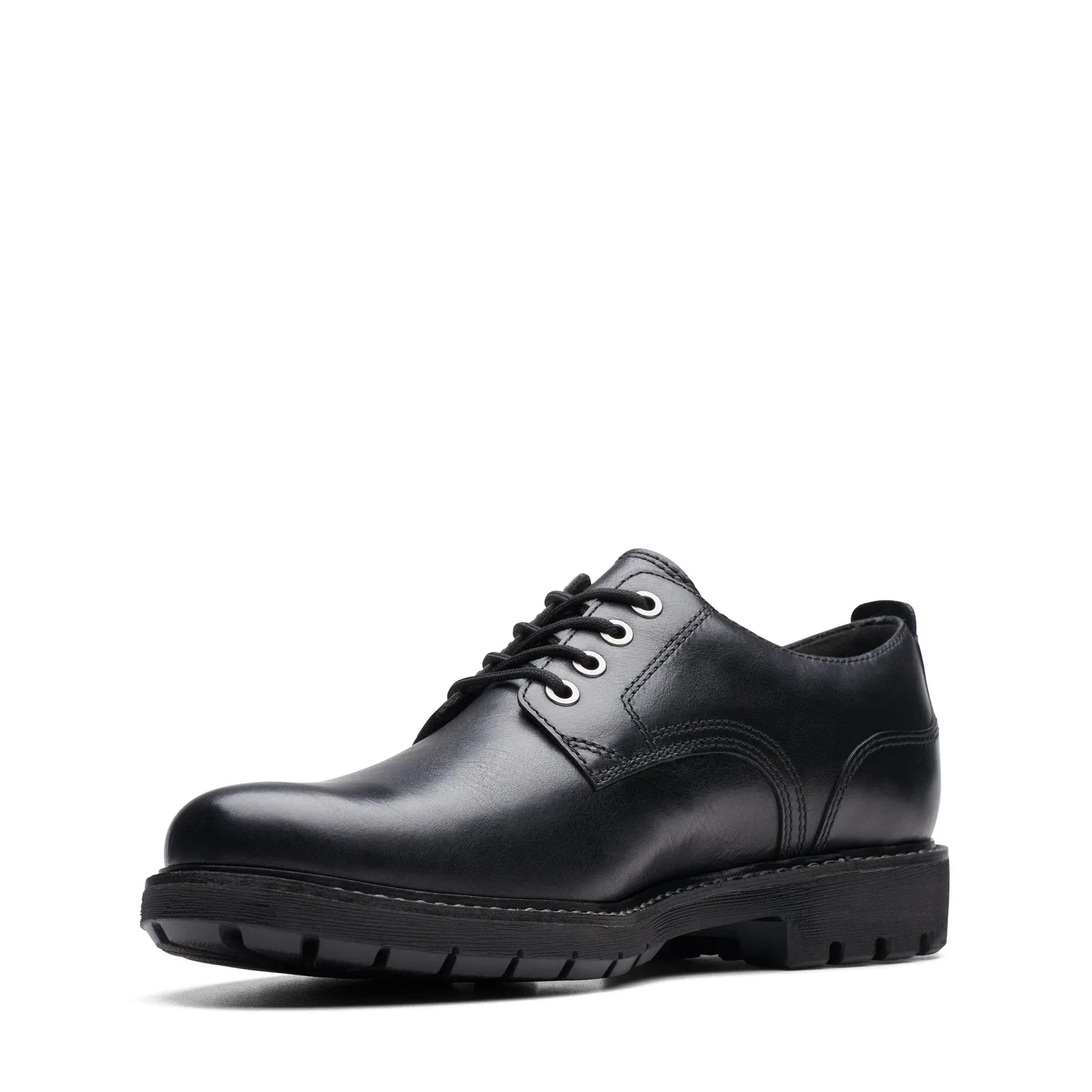 Дерби Batcombe Tie из черной кожи Clarks, черный — фото 4