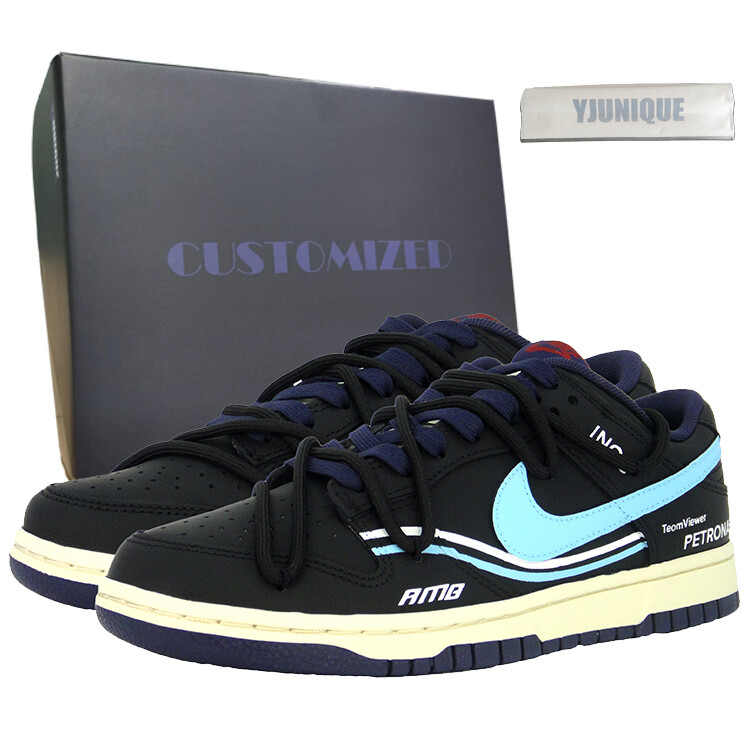 

Кроссовки Nike Dunk Skateboarding Shoes Men Low-top Blue, черный