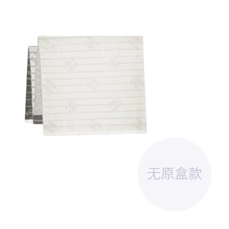 

CHANEL Шелковый платок Women's Gray White