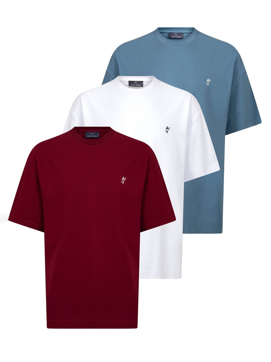 

Рубашка Jacey Quinn, цвет Light blue/Bordeaux/White