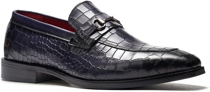 

Мужские сандалии A. Veer Havana с двойной ремешкой, Кожаные сандалии, Повседневные сандалии с пряжкой и амортизирующей подошвой EVA, Регулируемые ремешки для комфорта и посадки Carlos Santana, темно-синий