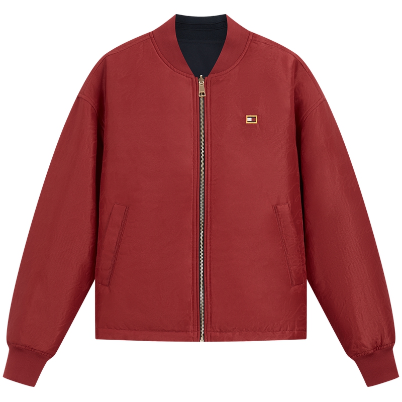 Мужская пуховая куртка на Новый год Tommy Hilfiger, темно-синий /красный xmp — фото 4