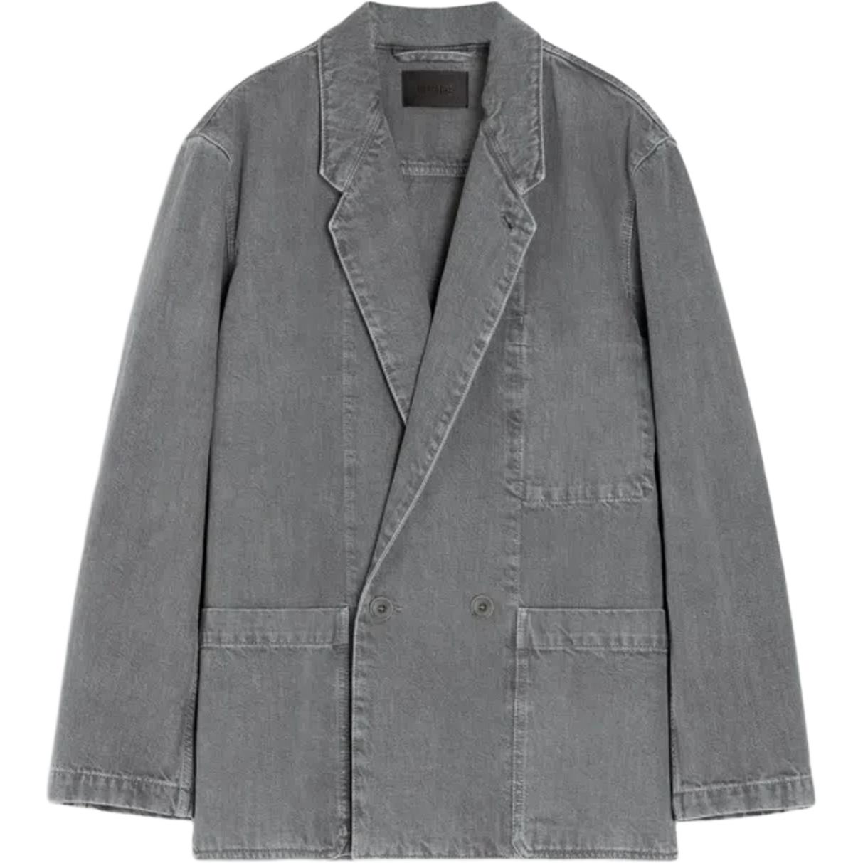 

Lemaire Двубортный пиджак с накладными карманами, Gray