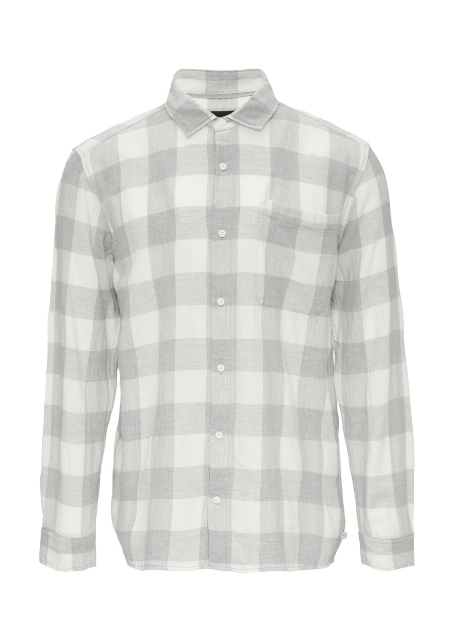 

Рубашка на пуговицах классического кроя QS, Grey/White