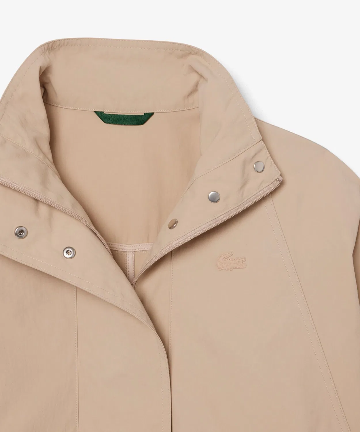Куртка Lacoste оверсайз из нейлона, водоотталкивающая, тёмно-синяя — фото 3