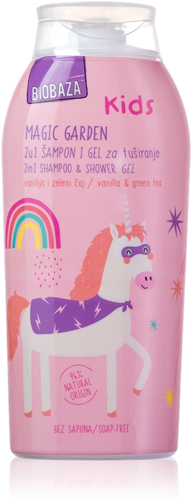 

Гель для душа для тела и волос «Волшебный сад» Biobaza, vaikams 250 мл