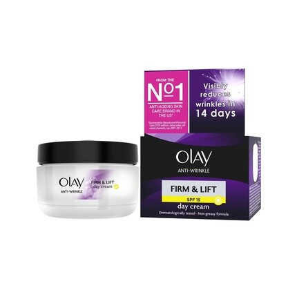 

Дневной крем против морщин Firm & Lift Spf 15 для 40+ 1,7 унции, Olay