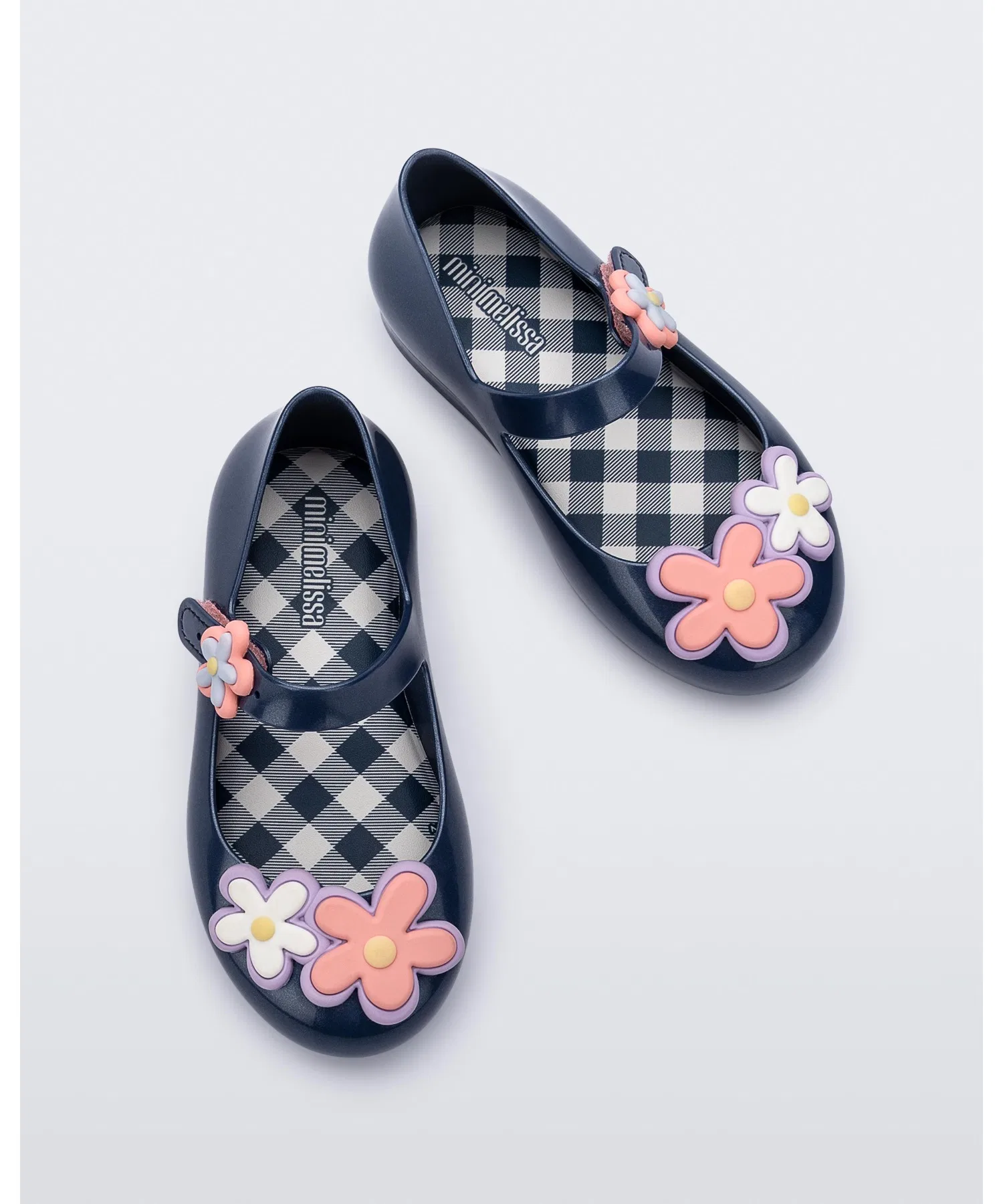 Детские балетки Melissa Sweet Love Picnic с бантом синие