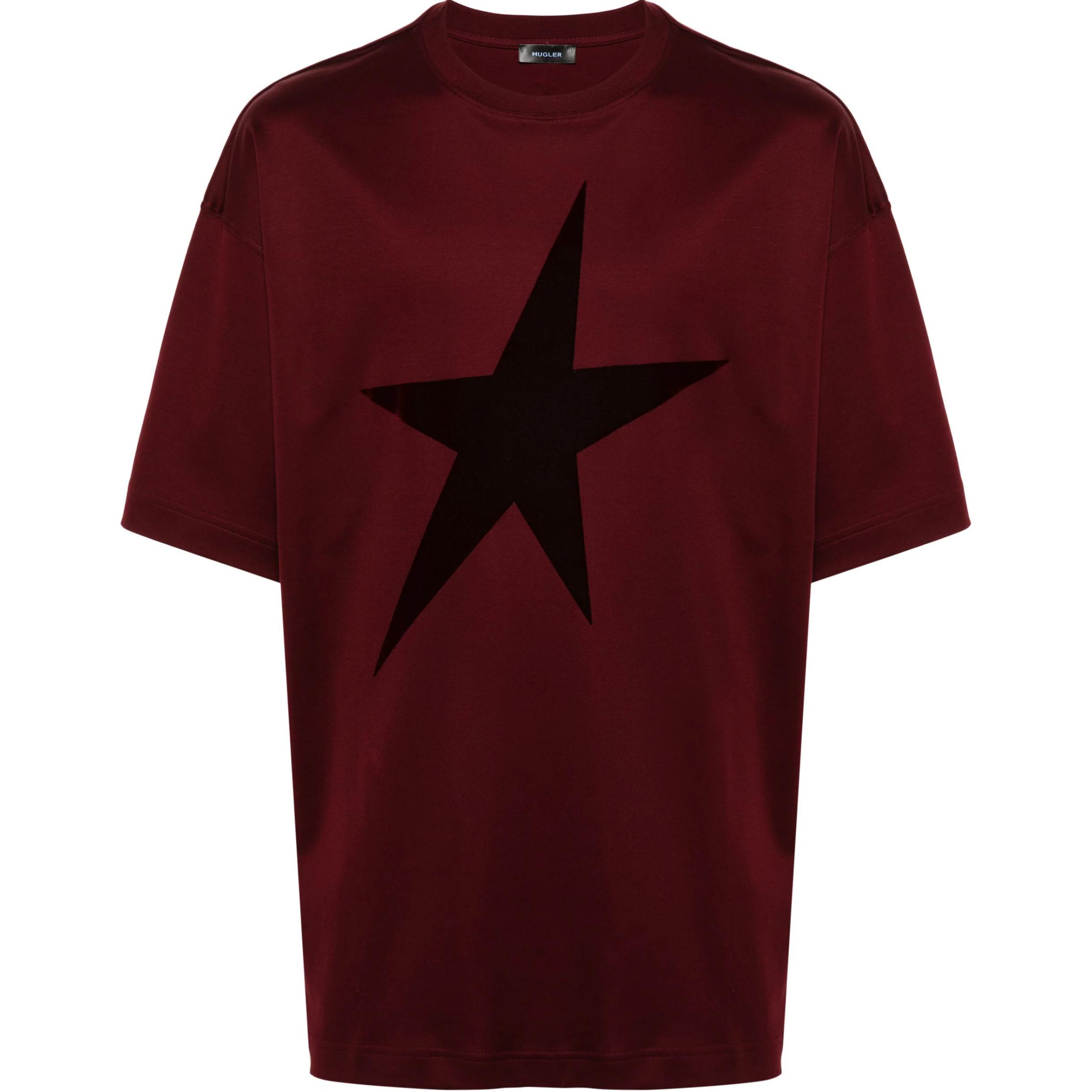 

Флисовая футболка Star Mugler, красный