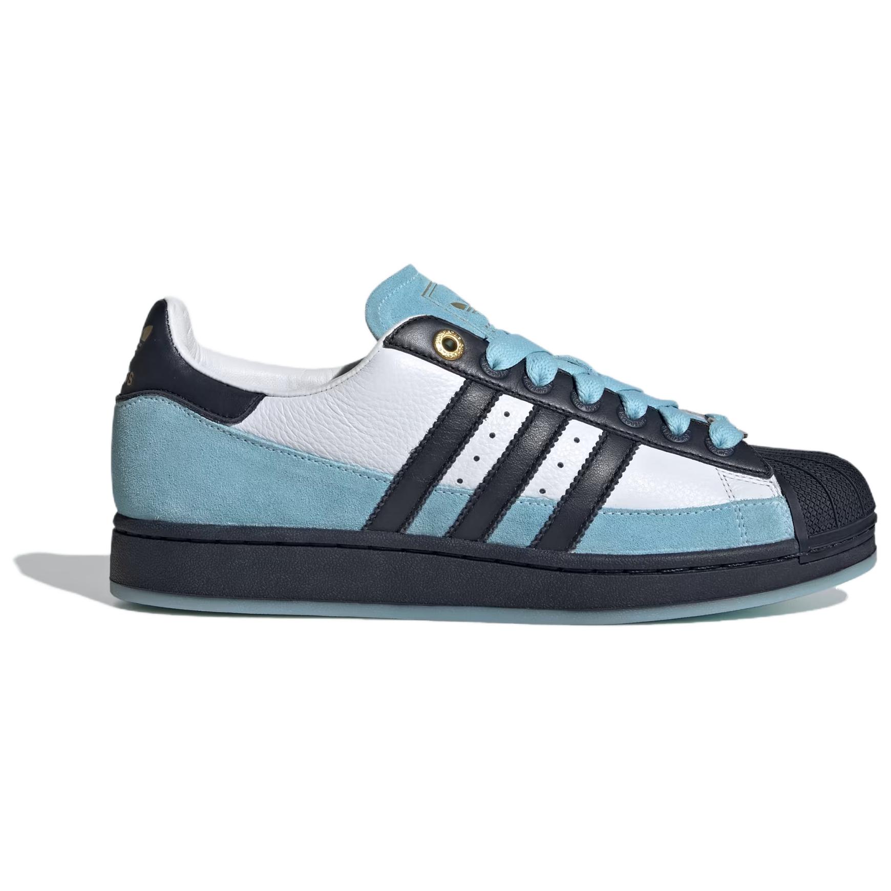 Adidas Originals Скейтбордные кроссовки Superstar 2, унисекс, сине-бело-черный — фото 4